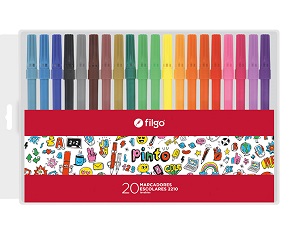 (153243) MARC. FILGO ESCOLAR X 20 - ESCRITURA - MARCADORES