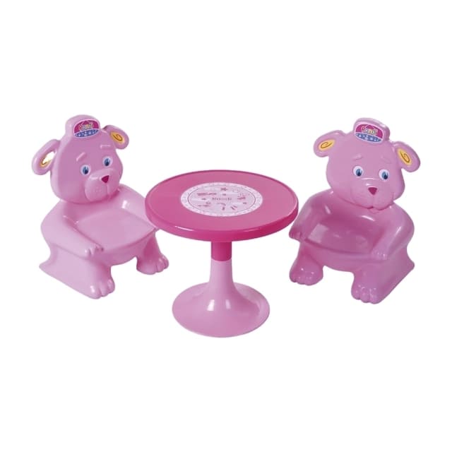 (5103129) MESA Y SILLA OSITOS ROSA RONDI 3129 - JUGUETERIA NACIONAL - RONDI