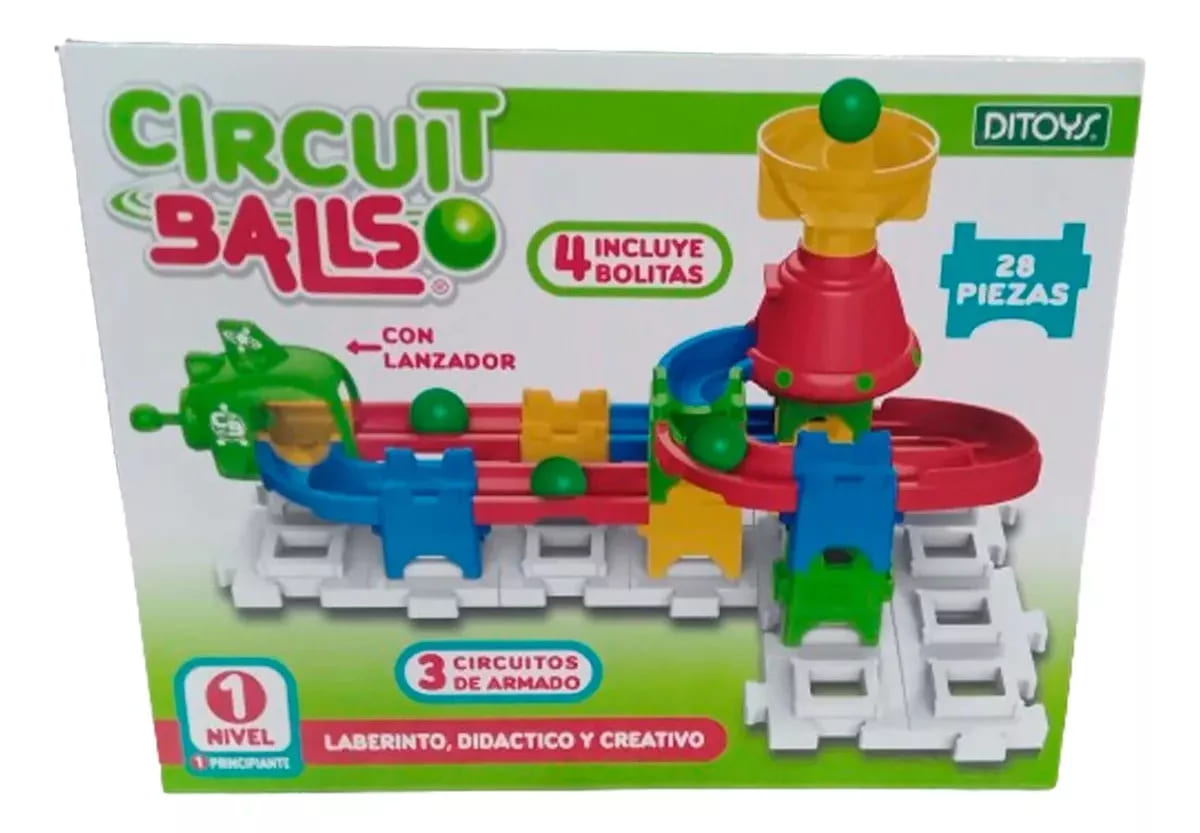 (5332714) CIRCUIT BALLS 29 PCS DITOYS 2714 - JUGUETERIA IMPORTADO - DITOYS