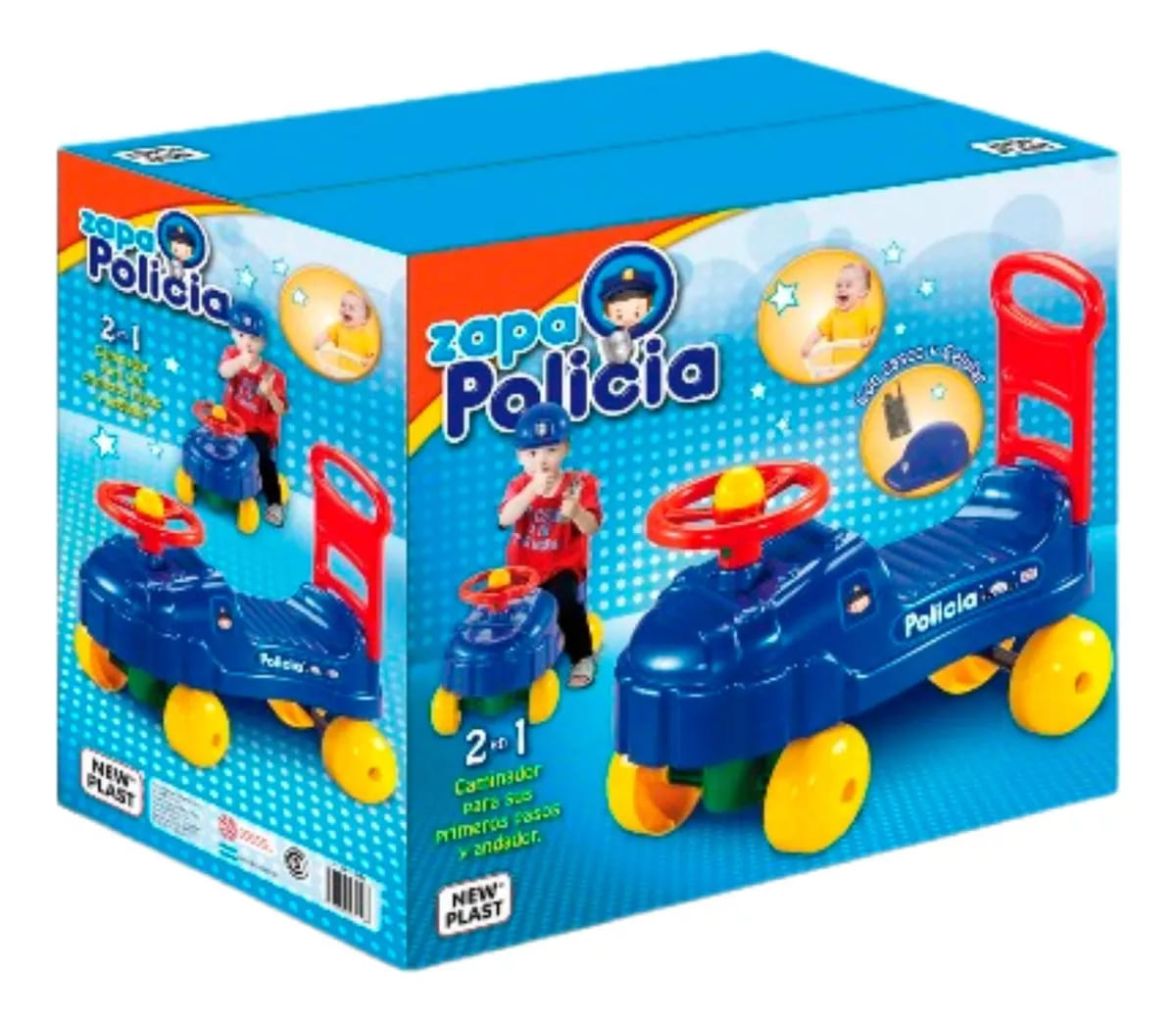 (57220196) ZAPATILLA POLICIA   (CAJA) 20196 - JUGUETERIA NACIONAL - NEW PLAST